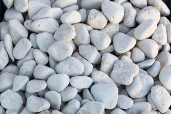 Белая галька галтовка (20-40 мм.)  купить в Рязани от производителя, без посредников